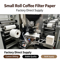 Hoogdoorlatend, milieuvriendelijk, wegwerpbaar koffiefilterpapier van 10 cm, 350 m/rol, kleine rol, voor restaurants, hotels en koffieverbruiksartikelen