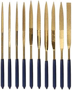 10pcs chính xác titan-tráng kim cương tập tin Set kim tập tin Công cụ đồ trang sức tập tin đối với trang sức làm - Product Image 6