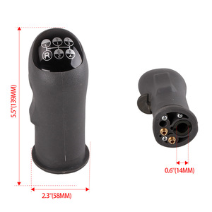 Volvo Gear <b>Shift</b> <b>Knob</b> 20488067 Black Plastic Ergonomic Transmission Handle For Medium Heavy-Duty Trucks - Product Image 4