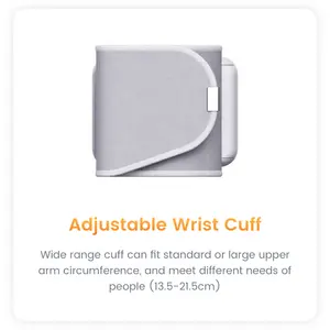 TRANSTEK 가정용 손목 혈압 의료기기 BP 모니터 휴대용 손목 혈압 기계 - Product Image 6