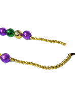 Jumbo Mardi Gras Kraal Fleur De Lis Paars Groen Goud Ketting Eco-Vriendelijke Feestkettingen Voor Festivaldecoratie
