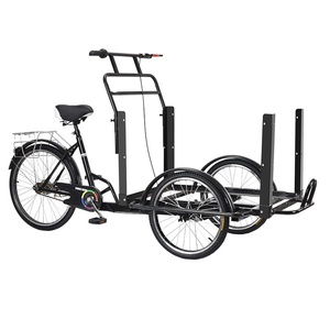 ¡Gran oferta! Triciclo de carga <span class=keywords><strong>Bakfiets</strong></span> de fábrica con pedales, gran capacidad, carga reforzada, capacidad de carga de 200 kg. - Product Image 1