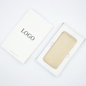 Thân Thiện Với Môi Bao Bì Biểu Tượng Tùy Chỉnh Trắng Cứng Nhắc Điện Thoại Trường Hợp Các Tông Đóng Gói Hộp Giấy Cho <span class=keywords><strong>Iphone</strong></span> Samsung - Product Image 1