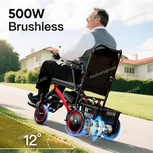 Легкая легкая инвалидная коляска Sedia a Rotelle Elettrica Pieghevole Compatta Per Interni Casa Ospedale Facile Da Trasportare - Product Image 4