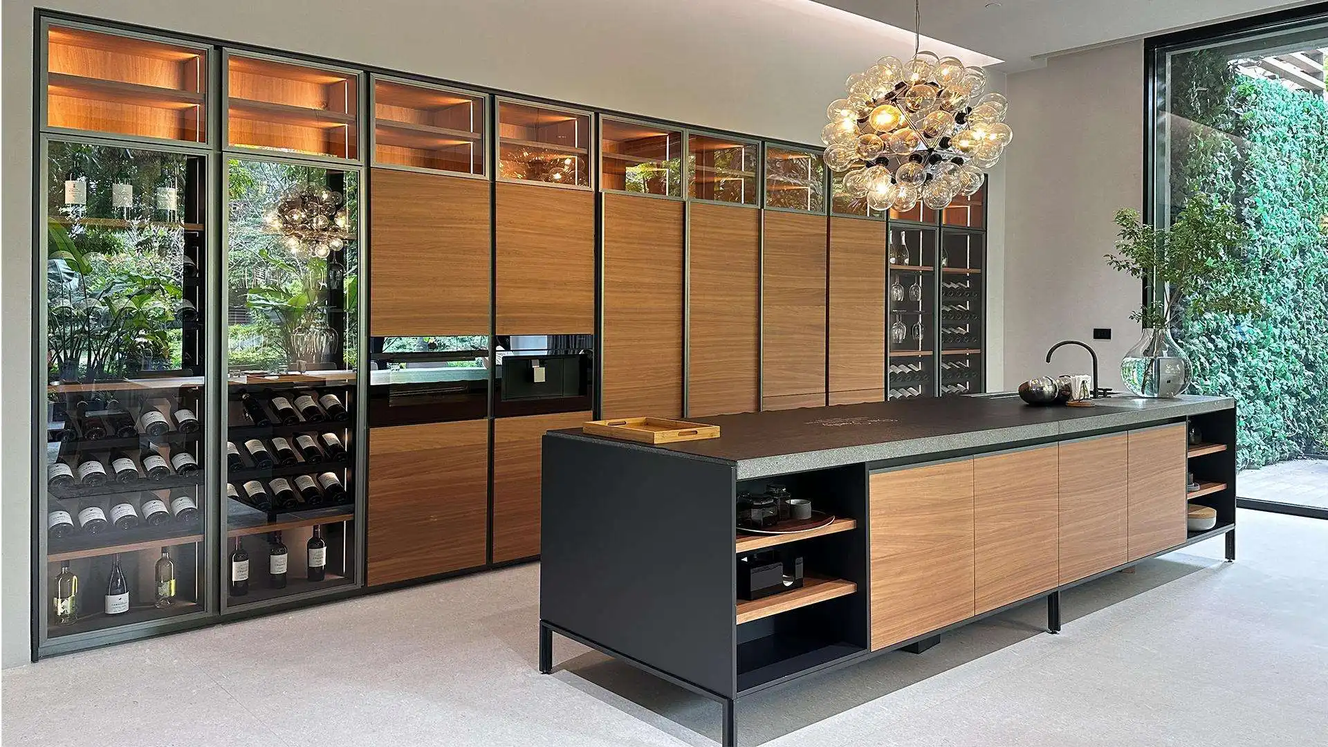 GODI furniture luxury white pvc custom design rta shaker modular modern kitchen cabinet set