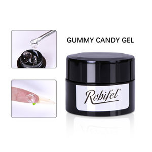 DIY 3D Nail Designs Transparent Français <span class=keywords><strong>Manucure</strong></span> Produits En Gros Nail Art Autocollants Semi-durci Gel Cristal Doux Gummy Candy Gel - Product Image 3