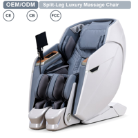 Fauteuil de massage zéro gravité corps entier avec rail SL, airbag, haut-parleur Bluetooth, rouleau pour les pieds, shiatsu, pour la maison