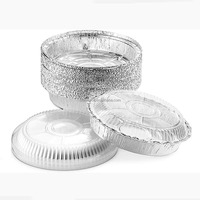 Bandejas Redondas de Aluminio Acanalado Ecológicas, Reciclables, para Hornear, para Envasado Sostenible de Alimentos, Venta al Por Mayor
