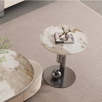 Table basse de luxe légère, créative, escamotable, ovale, avec rangement, pour le salon