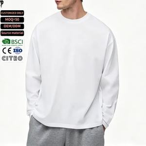 Camiseta Personalizada para Hombre, 100% Algodón, Cuello Redondo, Manga Larga, Calidad Premium, Tejido Grueso - Product Image 1