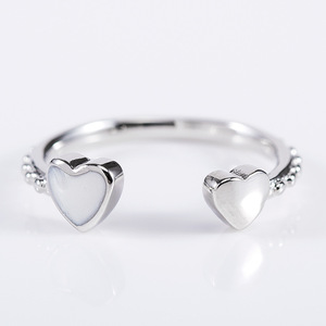 Anello Minimalista a Cuore Aperto per Donne, Gioielli di Moda Regolabili, Vendita all'Ingrosso - Product Image 5