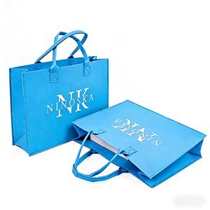 Sac fourre-tout en <span class=keywords><strong>feutre</strong></span> robuste, <span class=keywords><strong>lavable</strong></span>, écologique, réutilisable, avec logo personnalisé, idéal pour la promotion en magasin, les événements, les cadeaux d'entreprise - Product Image 6