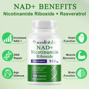 Acentiallabs Suplemento NAD Antienvejecimiento de Alta Absorción al por Mayor, Otros Suplementos de Salud, Cápsulas de NAD+ con Resveratrol - Product Image 5
