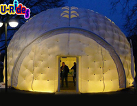 Dôme gonflable LED en PVC imperméable de grande taille sur mesure pour le camping, les fêtes et les expositions - En promotion