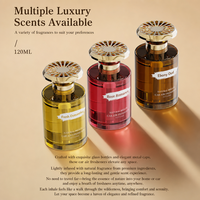 Diffuseur de parfum pour voiture de qualité supérieure, 120 ml, flacon en verre, parfum naturel longue durée pour intérieurs automobiles de luxe