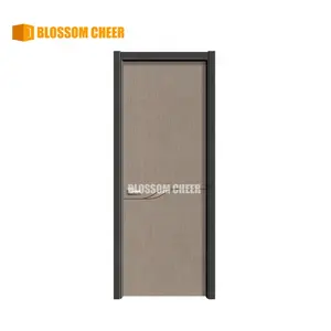 ขายส่งที่เรียบง่ายอินเดียการออกแบบไม้ภายในไม้แฟลชประตูออกแบบแผงเมลามีน MDF ประตูห้อง