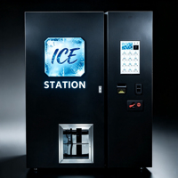 Distributeur automatique de glace intelligent à écran tactile de 21,5 pouces, 24h/24, pour usage commercial, kiosque en libre-service