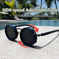 Lunettes de soleil ajustables avec filtre ND progressif, adaptatives de 1 à 9 niveaux, protection UV400, lunettes de mode pour usage extérieur