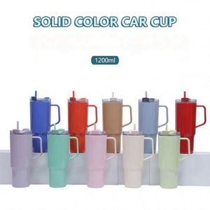 Vente en gros abordable 40oz. Mug de voyage portable pour voiture avec logo personnalisé et paille pour événements promotionnels - Product Image 3
