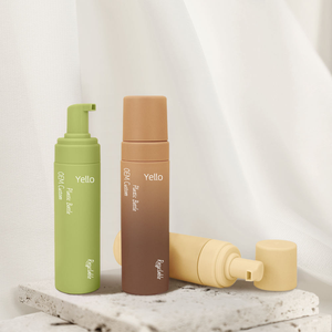 Custom Empty 100ml 120ml 150ml 200ml Cosmetic Packaging Matte Green Pink PET Plastic Foam Dispenser <strong>Pump</strong> Soap Cleanser <strong>Bottle</strong> - Product Image 4
