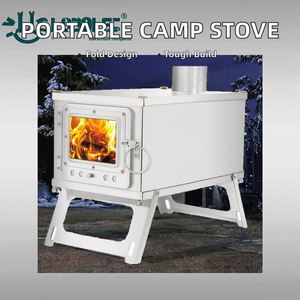 Estufa de Acero Inoxidable Plegable de 2 Metros de Diámetro y 7 cm de Altura para Acampar al Aire Libre, para Cocinar, Calentar y Hervir Agua con Leña - Product Image 2