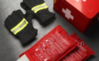 Kit de premiers soins de sécurité incendie d'urgence pour la famille avec couverture anti-feu gants résistants à la chaleur corde d'évacuation vente en gros