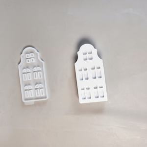 Hecho a mano respetuoso con el medio ambiente Casa de Playa Grande Herramienta de pastel de silicona S1193 Gothic 4-Proyección Moldes de pared PC Categoría de producto - Product Image 2