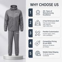Conjunto Deportivo para Hombre, Chaqueta con Capucha y Cremallera Completa, Tela de Alto Rendimiento, Franja Reflectante, Cordón Ajustable, para Correr y Entrenar, Personalizable
