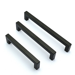 Manija para Puerta de Armario Hechuangxing, Negra, de Tubo Cuadrado, para Cajones y Armarios, Diseño Moderno y Minimalista - Product Image 3