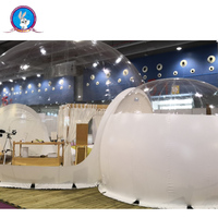 Tente à bulles transparente résistante au feu, gonflable en PVC imperméable, pour événements en plein air, camping, résistance aux températures de -50 à 100