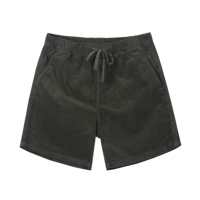 Velours côtelé doux hommes Shorts en gros personnalisé toile tissu 1 pièce décontracté impression numérique motif impression conseil Shorts tricoté