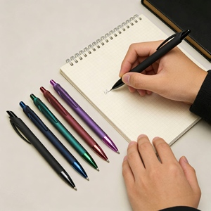 <span class=keywords><strong>Penna</strong></span> promozionale YF PEN YFA3477A con punta da 0,7 mm, inchiostro nero/blu, corpo in plastica galvanizzata, stampa UV/digitale - Product Image 1