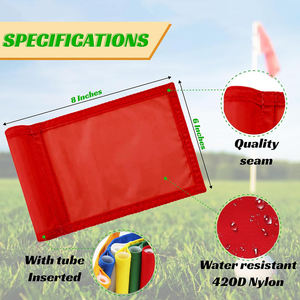 Bandera de Golf de Nailon con Logotipo Personalizado, Bandera de Golf Impermeable Bordada, Banderas de Golf Personalizadas para Exteriores - Product Image 2