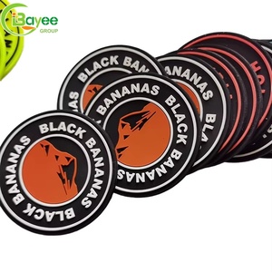 Customized Washable Silicone <b>Label</b> Patches Embossed silicone patches for Backpacks Garment Bags Shoes Hats - Product Image 1