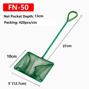 Red de Pesca de Alta Calidad de 5 Pulgadas, Accesorios para Acuarios Jeneca, Malla de Plástico Duradera con Bolsillo Profundo, Fácil de Limpiar, Uso en Interiores y Exteriores - Product Image 1