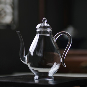 Glass Teapot Song Dynasty Style Heat Resistant Single Person Green <b>Tea</b> <b>Set</b> - Product Image 2