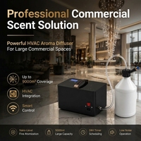 Diffuseur électrique sans eau à deux fluides avec minuterie et contrôle à distance par application, pour huiles essentielles, garantie 1 an, usage hôtelier, commercial et industriel, vente directe usine