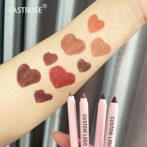 <span class=keywords><strong>Crayon</strong></span> à lèvres en bois imperméable, anti-bavures, longue tenue, haute pigmentation, or, rose or et noir, vente en gros - Product Image 1