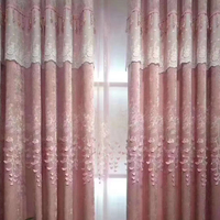 Tissu de rideau en chenille brodé en trois dimensions de haute qualité, adapté à un usage domestique ou commercial