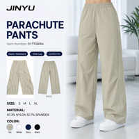 Pantalon parachute femme personnalisé OEM non toxique, coupe ballon, jambe large, taille froncée, respirant, léger, doux et décontracté – Vente en gros
