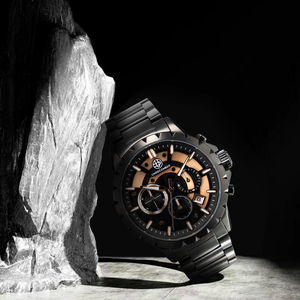 12 월 사용자 정의 5ATM 방수 크로노그래프 쿼츠 시계 손목 시계 럭셔리 남성용 쿼츠 시계 슈퍼 발광 - Product Image 4