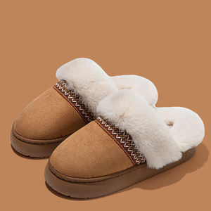 Nouveautés : Pantoufles en PVC pour femmes, pantoufles en peluche, pantoufles plates, pantoufles chaudes, pantoufles d'extérieur, prix de gros - Product Image 4