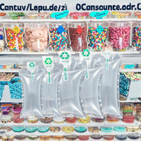 Sachets rétractables transparents personnalisés de 100 ml/120 ml de qualité alimentaire pour glaces et bâtonnets glacés, en plastique PE, pour lait et huile d'olive
