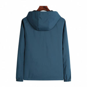 Bán Buôn Mùa Hè Của Nam Giới Giản Dị Lỏng Áo Gió Đội Mũ Trùm đầu Cổ Áo Dây Kéo Đóng Cửa Thể Thao Ngoài Trời Chạy Áo Khoác Cho Đi Bộ Đường Dài Đi Xe Đạp - Product Image 2