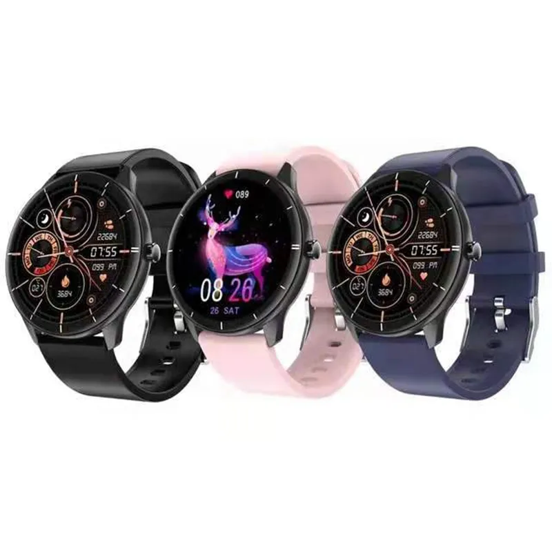 Reloj inteligente Q21 para hombre y mujer, pulsera con Monitor de ritmo cardíaco, temperatura corporal, alta calidad, 1,28 pulgadas