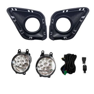 Conjunto de luces antiniebla delanteras Haowei con ojos de ángel LED para Toyota Ractis 2010-2014 con marcos y kit de cableado. - Product Image 4