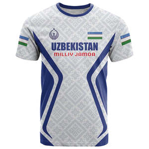 Jersey Sepak Bola Uzbekistan 2026WC White Wolves Turanians Custom Sublimasi Kaos Pria Sepak Bola Bernapas Olahraga Lengan Pendek - Product Image 3