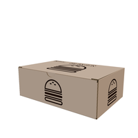 Boîte d'Emballage Alimentaire Personnalisée à Faible MOQ pour Poulet Frit, Burger, Frites et Snacks de Rue, pour Restauration Rapide