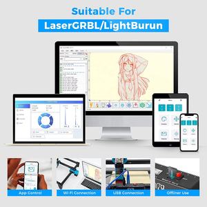 Machine de gravure Laser haute précision avec rouleau rotatif pour tasses yeti, 5W 10w, nouveauté - Product Image 5