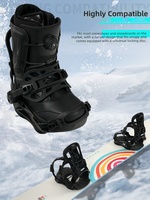 Fixateur de semelle de ski, équipement de ski, fixation universelle pour raquettes à neige pour adultes, motif floral gravé